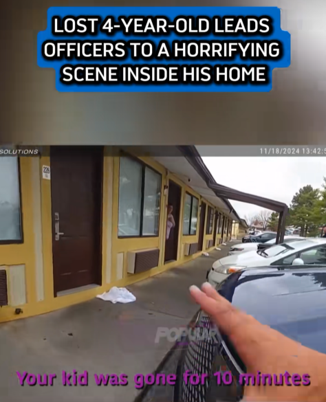 “Officers Follow a Lost 4-Year-Old to His Home — What They Found Inside Shocked the Entire Department”