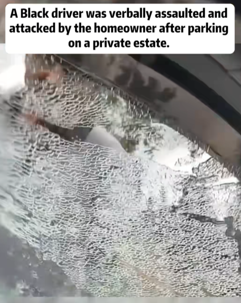 “Homeowner Loses Control and Shatters Driver’s Windshield in Shocking Confrontation”