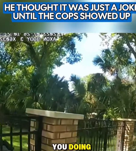 “He Thought It Was Harmless… Until Police Arrived at His Gate”