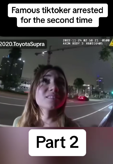 “Viral Tiktoker Arrested Again — Late-Night Traffic Stop Leaves Fans Shocked”