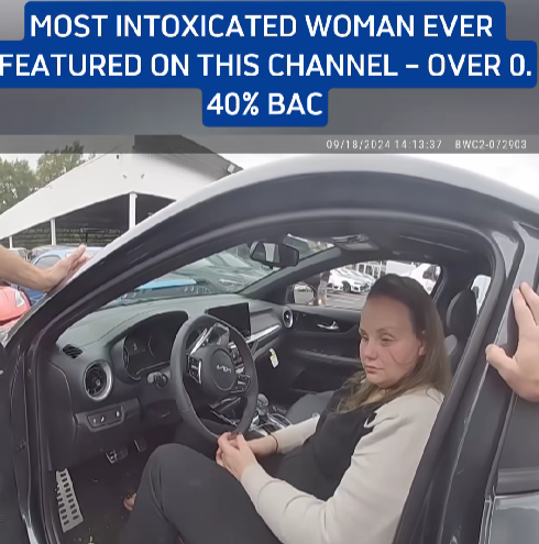 “Police Stunned After Finding Woman With Shockingly High BAC — One of the Most Intoxicated Stops Ever Caught on Camera!”
