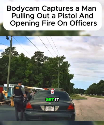“Traffic Stop Turns Deadly Fast — Driver Suddenly Pulls a Weapon, Officers Scramble for Cover”