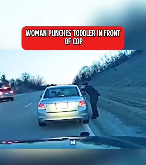 “Cop Stunned After Woman Strikes Toddler During Traffic Stop — Shocking Dashcam Moment”
