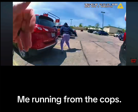 “Woman Sprints Through Parking Lot as Police Give Chase — Bodycam Captures Wild Foot Pursuit!”