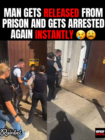 “He Walked Out a Free Man… Only To Be Arrested Again Seconds Later — Shocking Prison Gate Footage Goes Viral!”