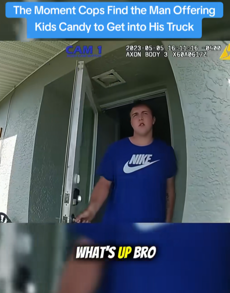 “Cops Confront Man Accused of Luring Kids With Candy — Bodycam Footage Sparks Major Outrage”