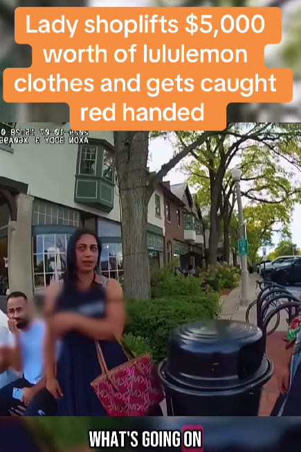“Woman Detained After Store Reports $5,000 Lululemon Theft — Bodycam Footage Shows Tense Confrontation!”