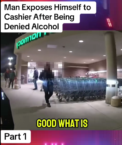 “Store Chaos: Man’s Shocking Meltdown After Being Denied Alcohol Leaves Shoppers Stunned!”