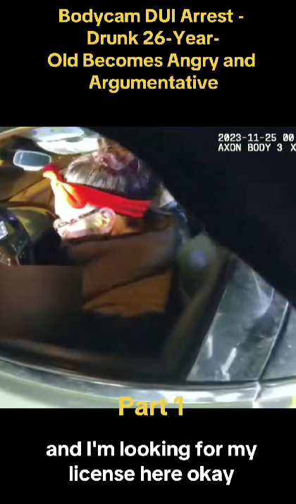 “26-Year-Old Driver Explodes at Cops During DUI Stop — Bodycam Footage Leaves Viewers Stunned!”