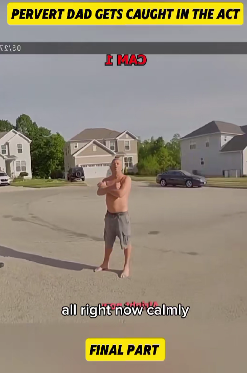 “Shocking Confrontation: Dad Exposed After Neighbor’s Video Leads Police to His Door”