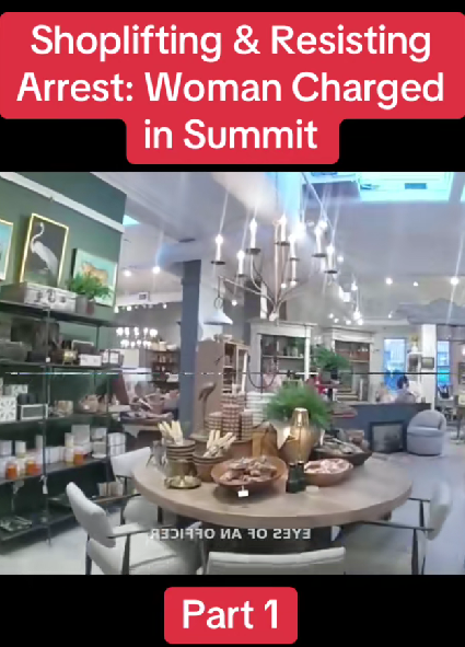 Shoplifting Chaos Erupts in Luxury Home Store — Woman Charged After Resisting Arrest in Summit
