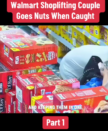 “Walmart Shoplifting Couple Explodes in Chaos After Getting Caught — Store Cameras Capture Everything”