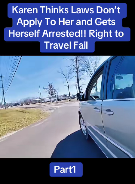 “Officer Stunned When Woman Claims Laws Don’t Apply to Her — ‘Right to Travel’ Argument Ends in Arrest!”