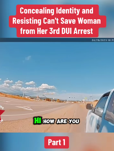“Woman Tries Hiding Her Identity During Traffic Stop — But Officers Uncover the Truth Behind Her 3rd DUI Arrest”