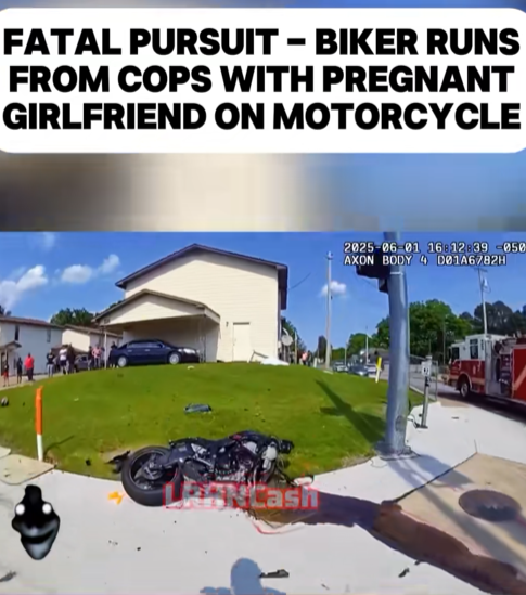 “Pregnant Passenger in Peril: High-Speed Chase Ends in Tragedy After Biker Defies Police Orders”