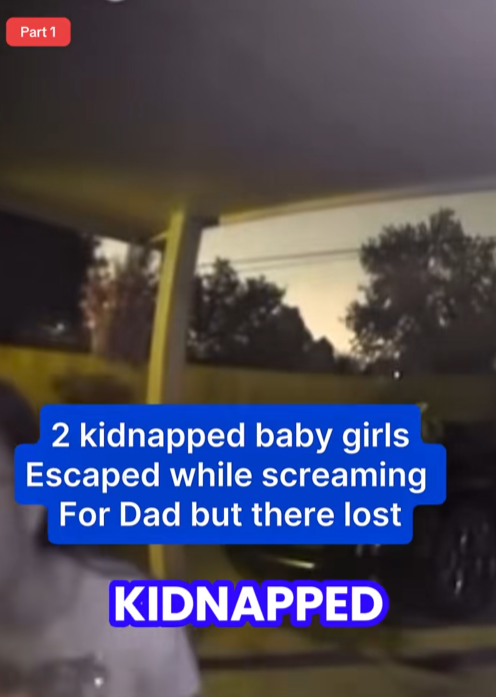 “Terrified and Alone: Two Kidnapped Little Girls Escape Into the Night Begging for Their Dad”