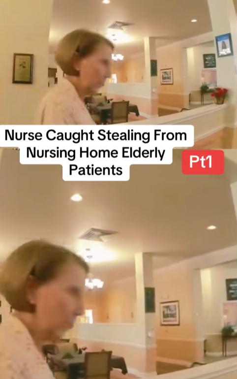 “Hidden Cameras Expose Shocking Betrayal: Nurse Secretly Steals From Elderly Patients in Nursing Home”
