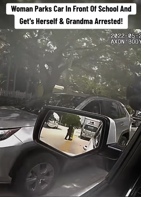 “School Pickup Chaos: Woman’s Illegal Parking Sparks Heated Confrontation — Ending With Two Family Members Arrested”