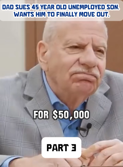 “Fed-Up Father Takes 45-Year-Old Son to Court — Demands $50,000 and for Him to Finally Move Out”
