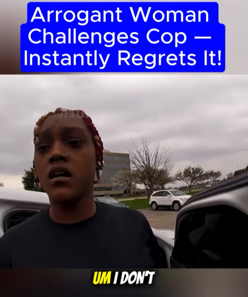 “Arrogant Woman Talks Back to Cop — Seconds Later, Reality Hits HARD!”