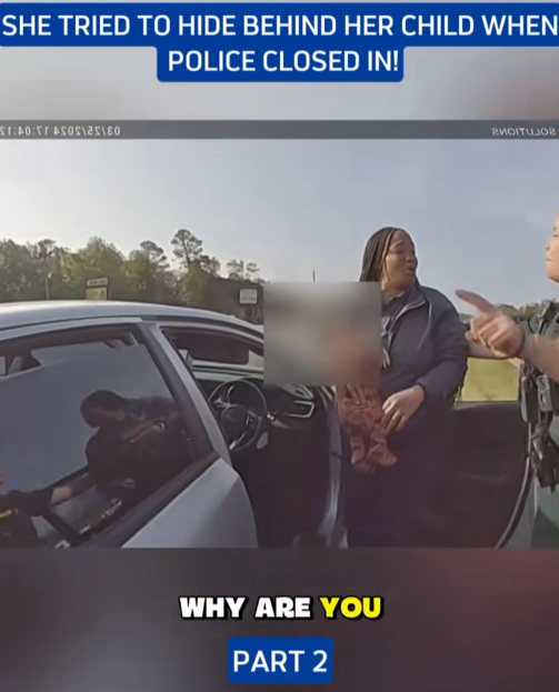 “Mother Tries to Use Her Own Child as a Shield When Police Move In — Officers Stunned by What Happens Next”
