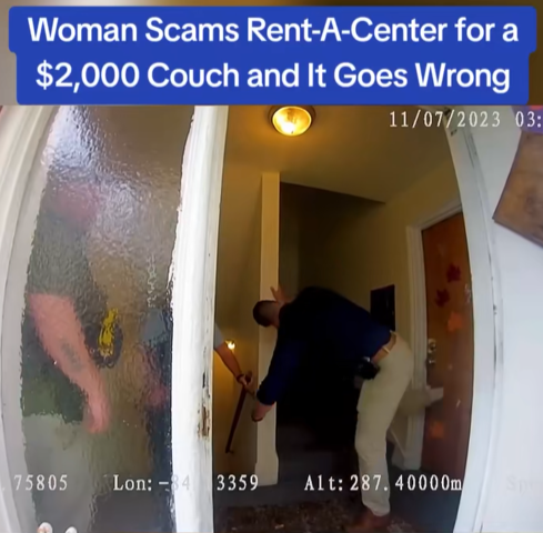 Woman’s $2,000 Rent-A-Center Couch Scam Explodes Into Total Chaos