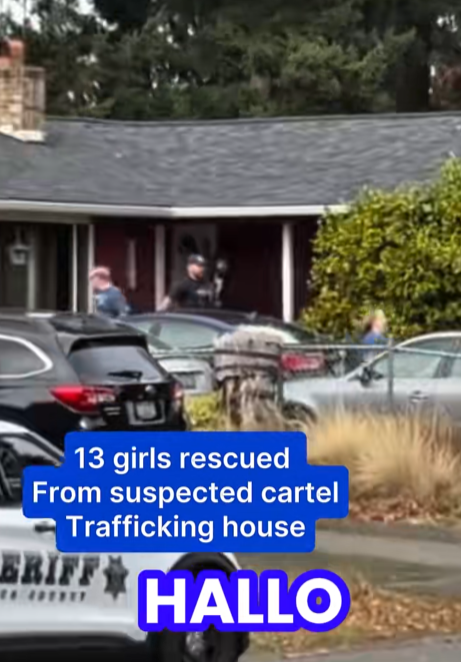 “Police Storm Suspected Trafficking House After Horrifying Discovery — 13 Girls Saved in Dramatic Rescue”