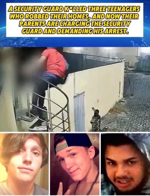 “Parents Outraged After Security Guard K*lls 3 Teen Robbers — Shocking Footage Sparks National Debate”