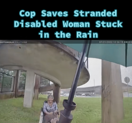 Officer Spots Disabled Woman Stranded in Heavy Rain — What He Does Next Wins Hearts Worldwide