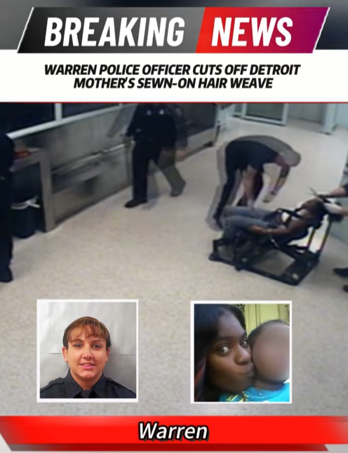 “Officer Under Fire After Cutting Off Woman’s Sewn-In Hair During Detention — Shocking Footage Sparks Outrage”