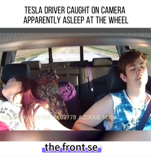 “Terrifying Footage Shows Tesla Driver Apparently Asleep at the Wheel as Car Speeds Down Highway — Other Drivers Panic”