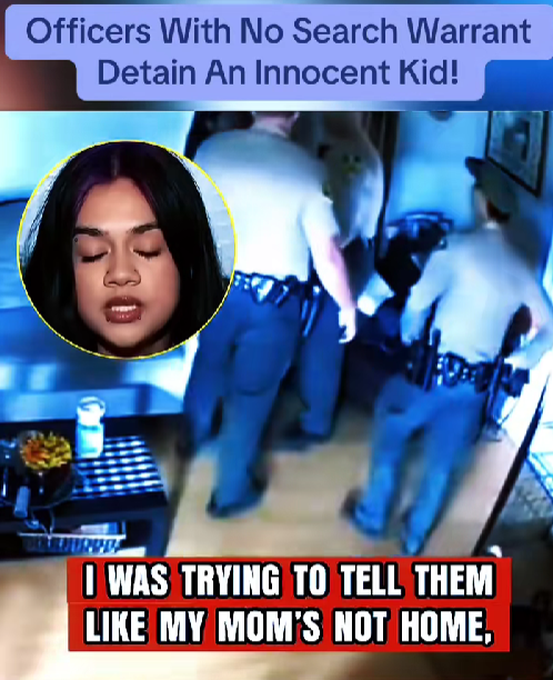 “Officers Storm Home With No Warrant — Terrified Teen Detained Despite Pleading for Help!”