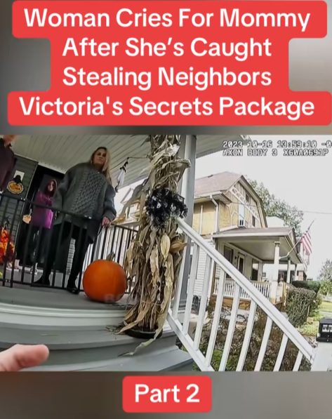 “Caught Red-Handed? Woman Breaks Down Crying After Being Accused of Taking Neighbor’s Package”