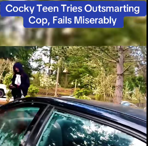 “Cocky Teen Thinks He Can Outsmart a Cop — What Happens Next Is Straight Out of a Comedy Movie!”