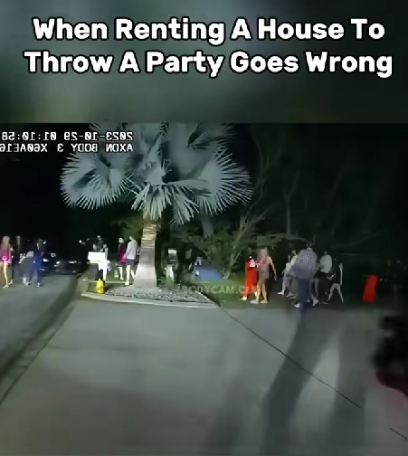 “Massive Party Spirals Out of Control After House Rental Turns Into Police Scene”