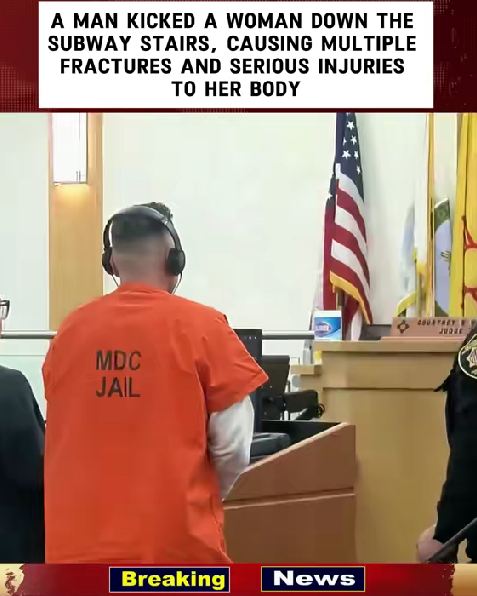 “Courtroom Video Sparks Outrage After Viral Claim of Subway Stair Attack — But the Full Story Remains Unclear”