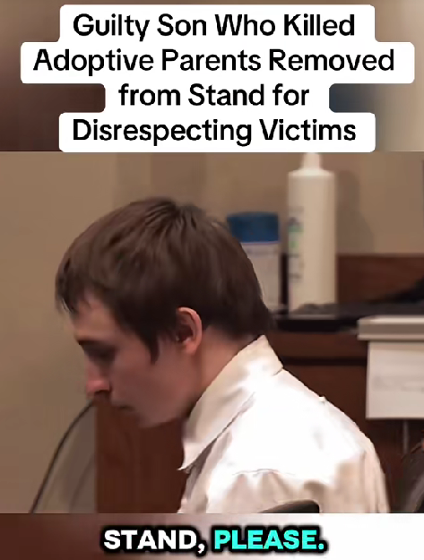 “Courtroom Erupts After Guilty Son Removed for Disrespecting His Adoptive Parents — Judge Forced to Intervene”