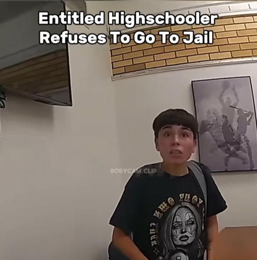 “High School Student Argues With Police, Refuses to Believe He’s Being Arrested”