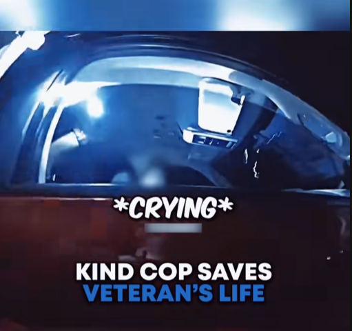 “Officer Comforts Crying Veteran — What He Says Next Saves a Life”