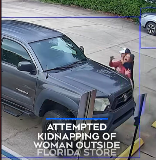 “Terrifying Moment Woman Fights Off Kidnapper Outside Florida Store”