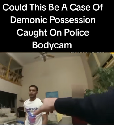 “Police Bodycam Captures Terrifying Moment — Officers Confront Man in Alleged ‘Possession’ Incident”