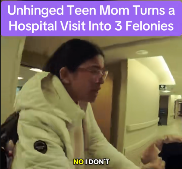 “Unhinged Teen Mom Turns Routine Hospital Visit Into 3 Felonies”
