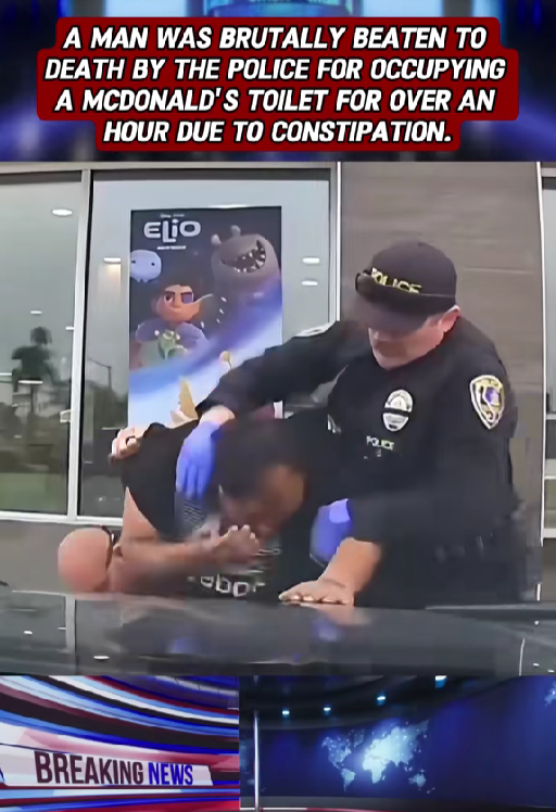 “Viral Footage Sparks Outrage After Police Confront Man at McDonald’s Bathroom — Public Demands Answers”