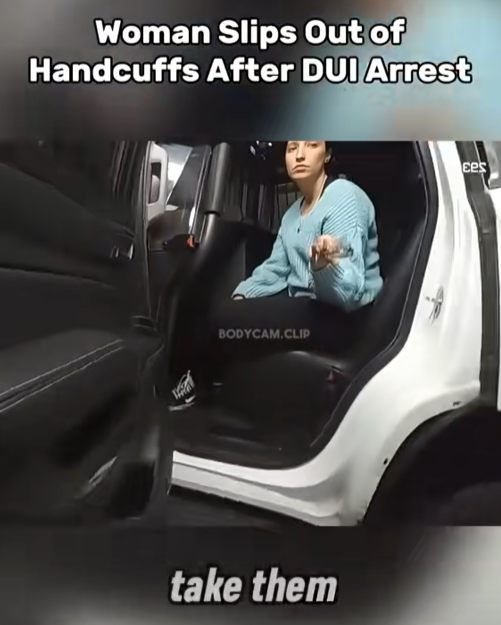“Bodycam Chaos: DUI Suspect Suddenly Slips Out of Handcuffs — Officers Left Stunned!”