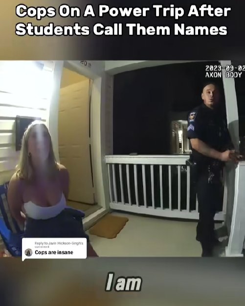 “Bodycam Sparks Outrage Debate: Late-Night Student Encounter Leaves Viewers Divided!”