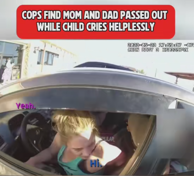 “Bodycam Footage Shows Emotional Rescue After Officers Discover Unresponsive Adults and Crying Child in Backseat”