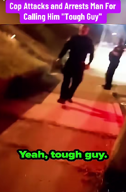 “Man Calls Officer ‘Tough Guy’ — What Happens Next Sparks Outrage Online!”