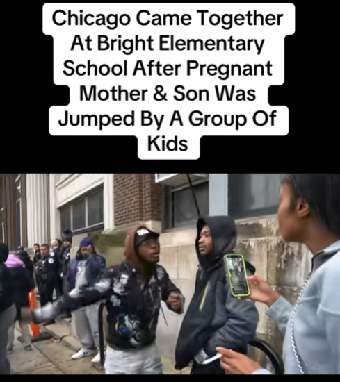 “Pregnant Mom & Son Attacked Outside School — What Chicago Did Next Shocked Everyone!”