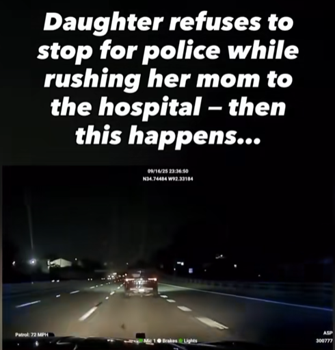 “Daughter Speeds Toward Hospital With Dying Mom — Police Try to Stop Her, but What Happens Next Stuns Everyone!”