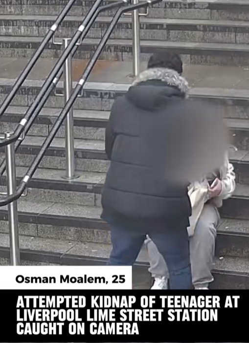 “CCTV Captures Terrifying Moment Teen Nearly Taken at Liverpool Station — What Happened Next SHOCKED Investigators”